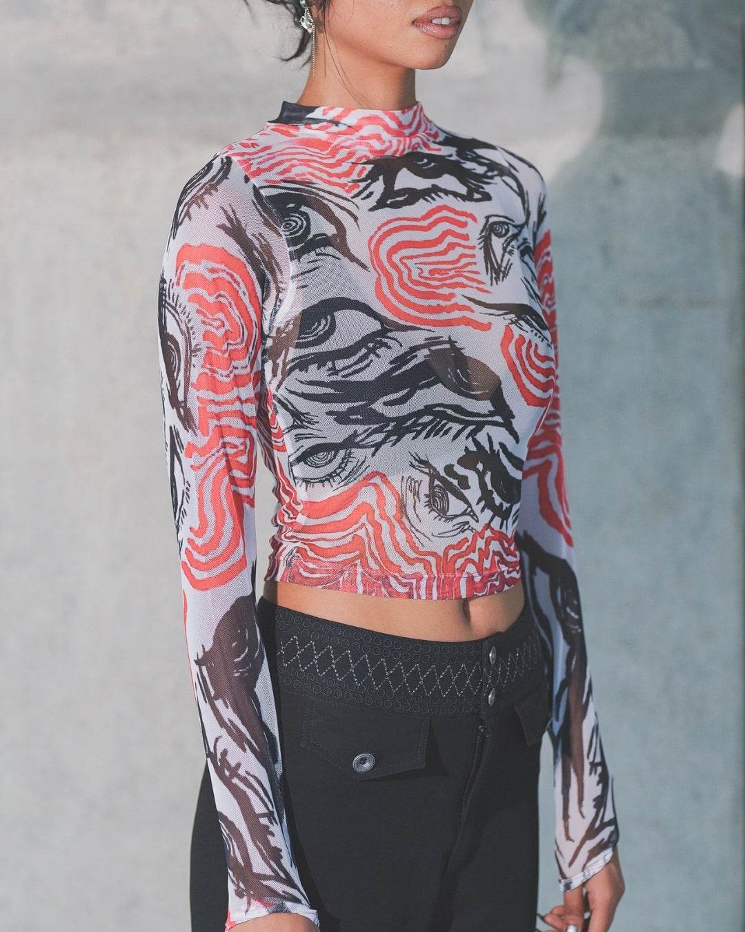 Rolling Mesh Top - Arka Studio