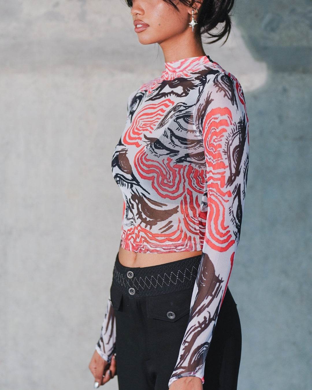 Rolling Mesh Top - Arka Studio