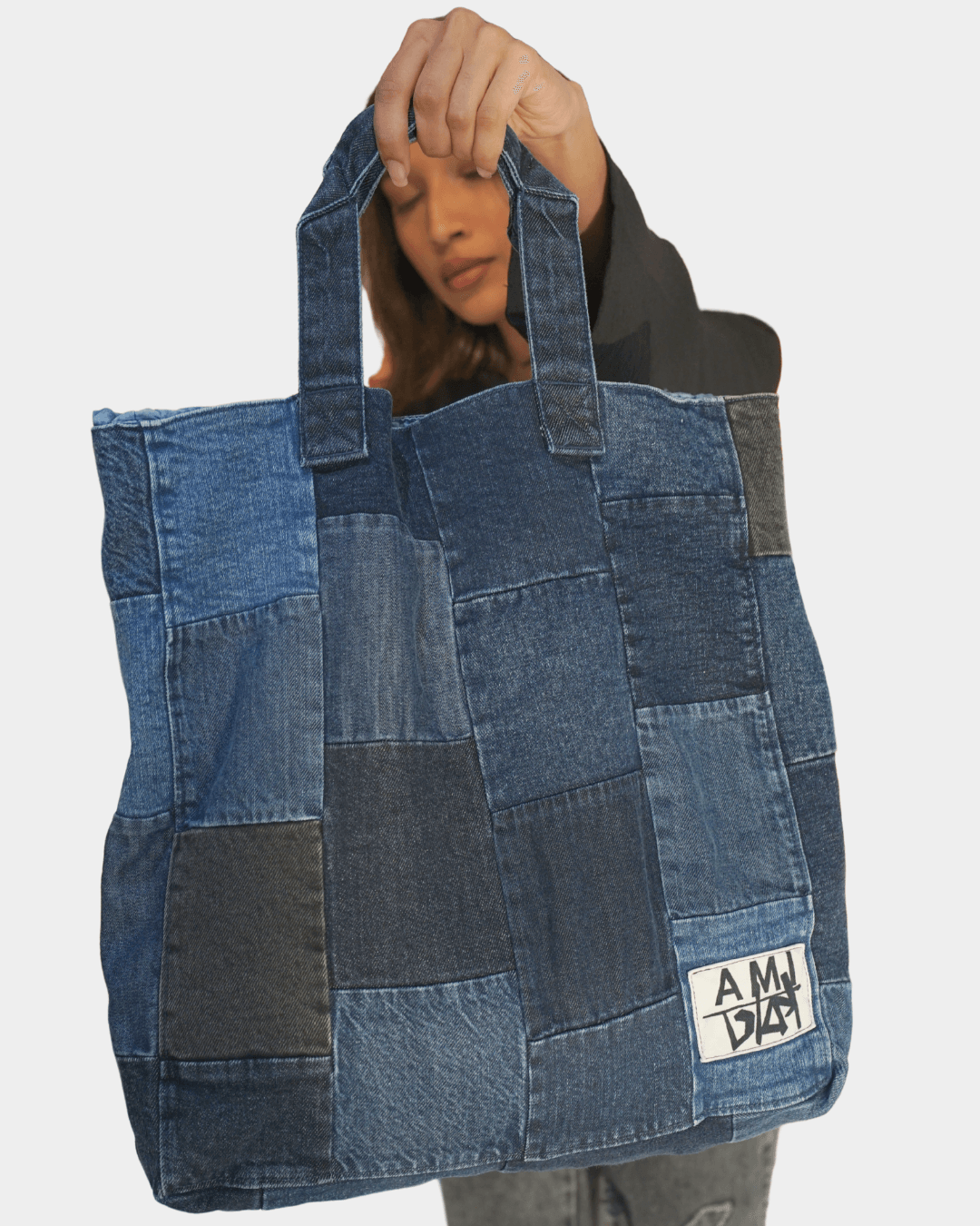 Denim Patch Tote - Arka Studio