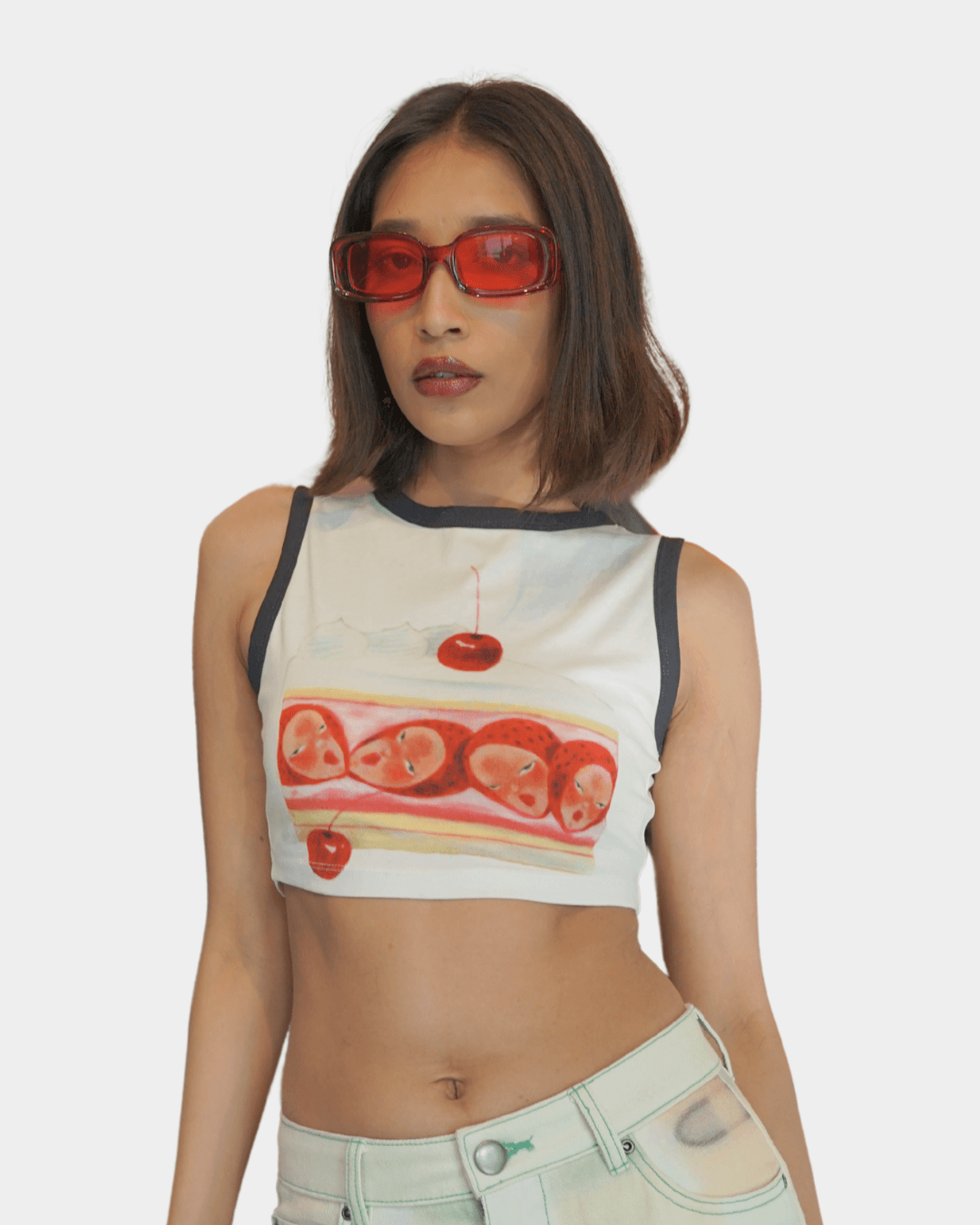 Chéri Cherry Crop Top - Arka Studio
