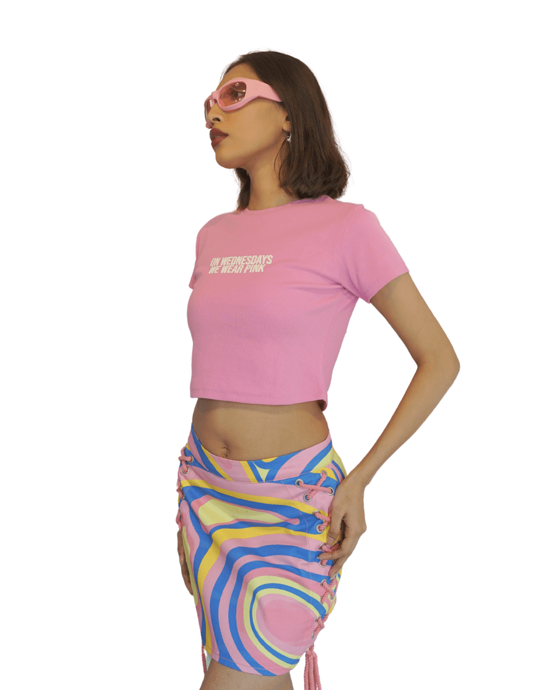 Swirl Lace Up Skirt - Arka Studio