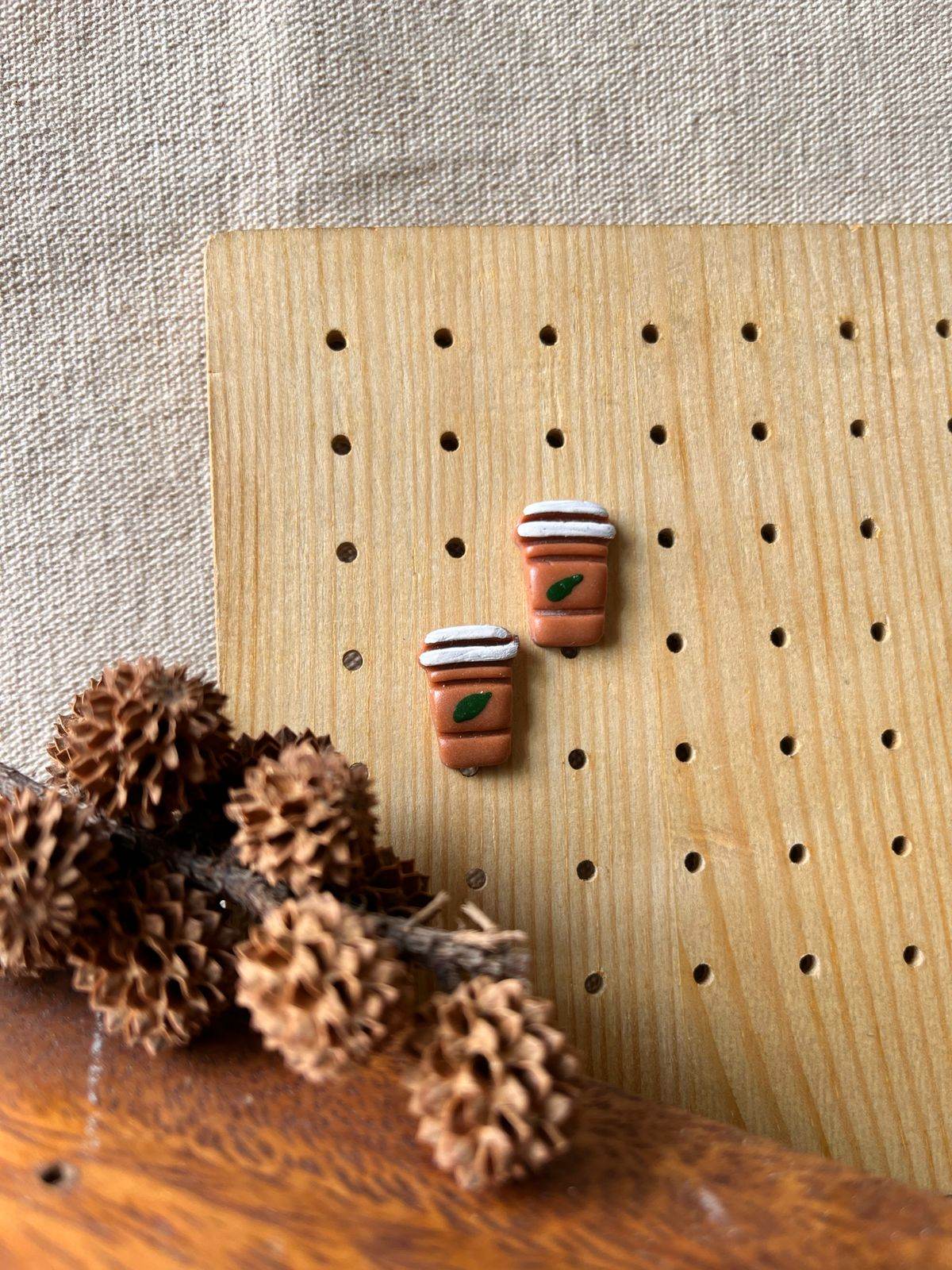 Coffee Cup Stud - Arka Studio