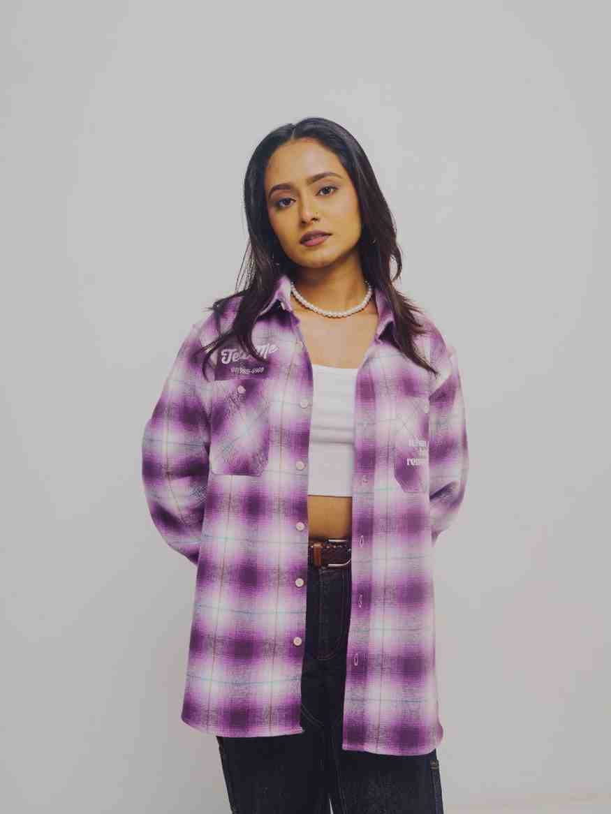 Text Me Vintage Flannel - Arka Studio