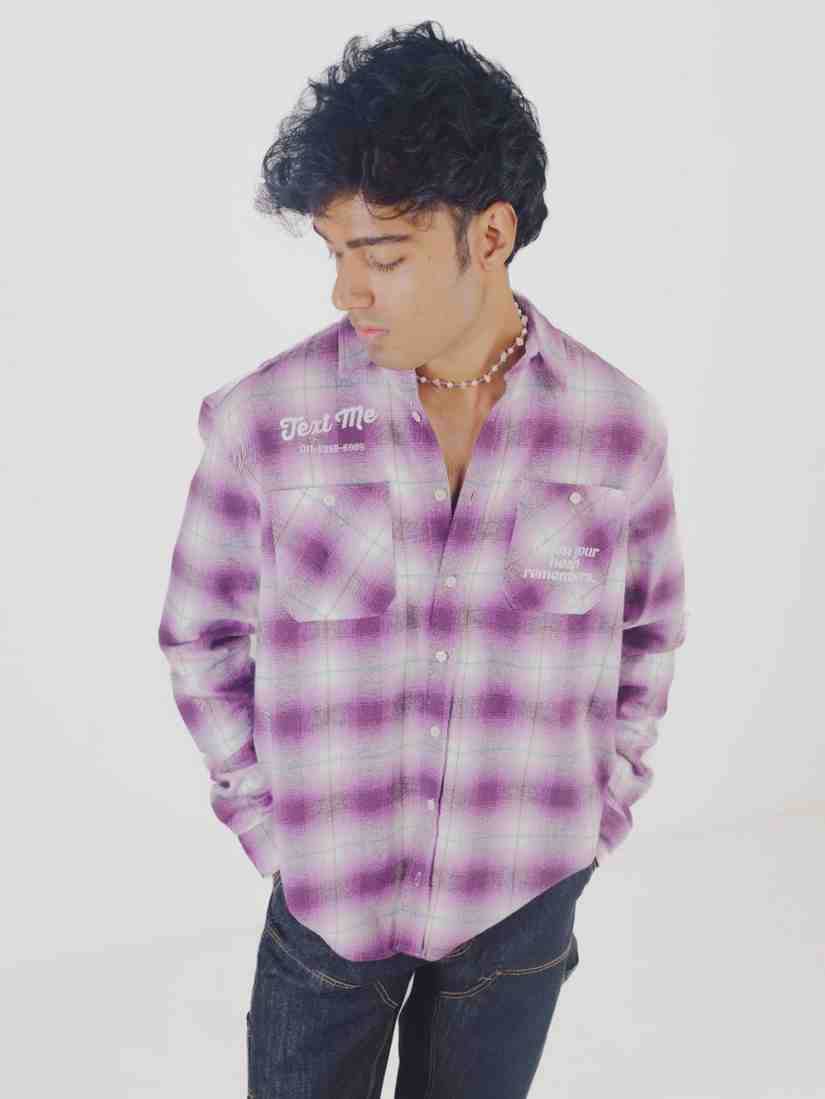 Text Me Vintage Flannel - Arka Studio