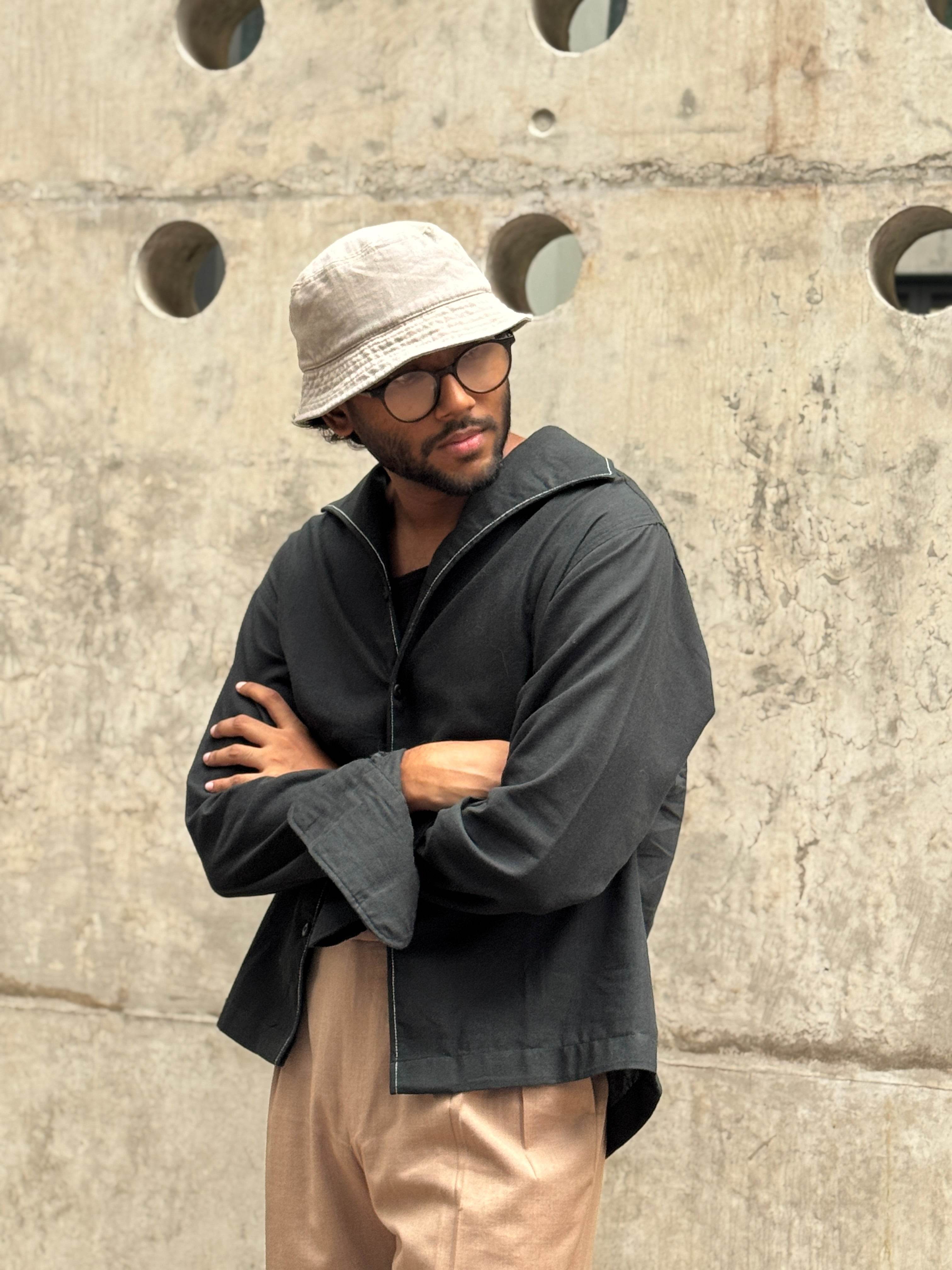 Kai Green Cooper Collar Shirt - Arka Studio