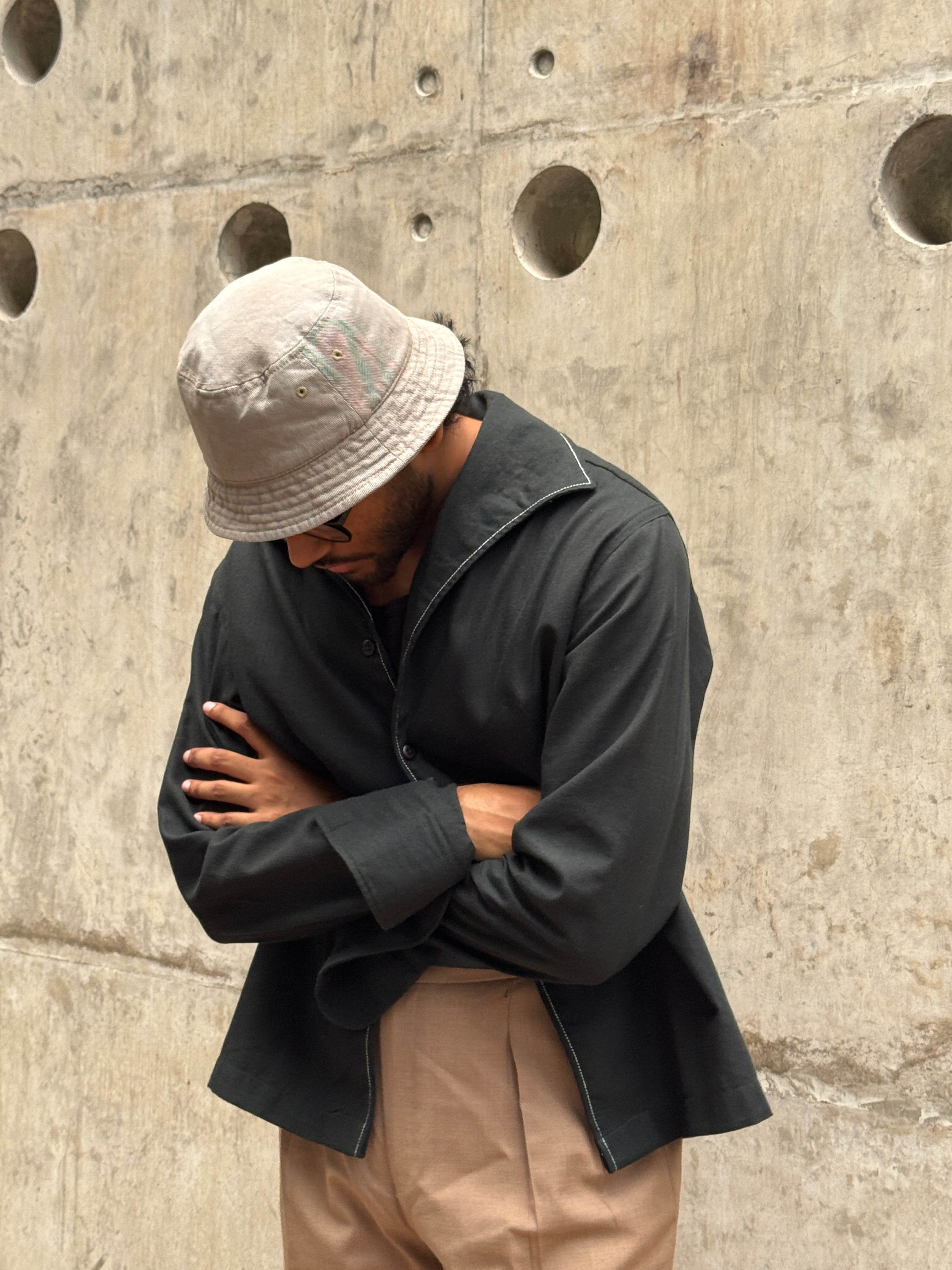 Kai Green Cooper Collar Shirt - Arka Studio