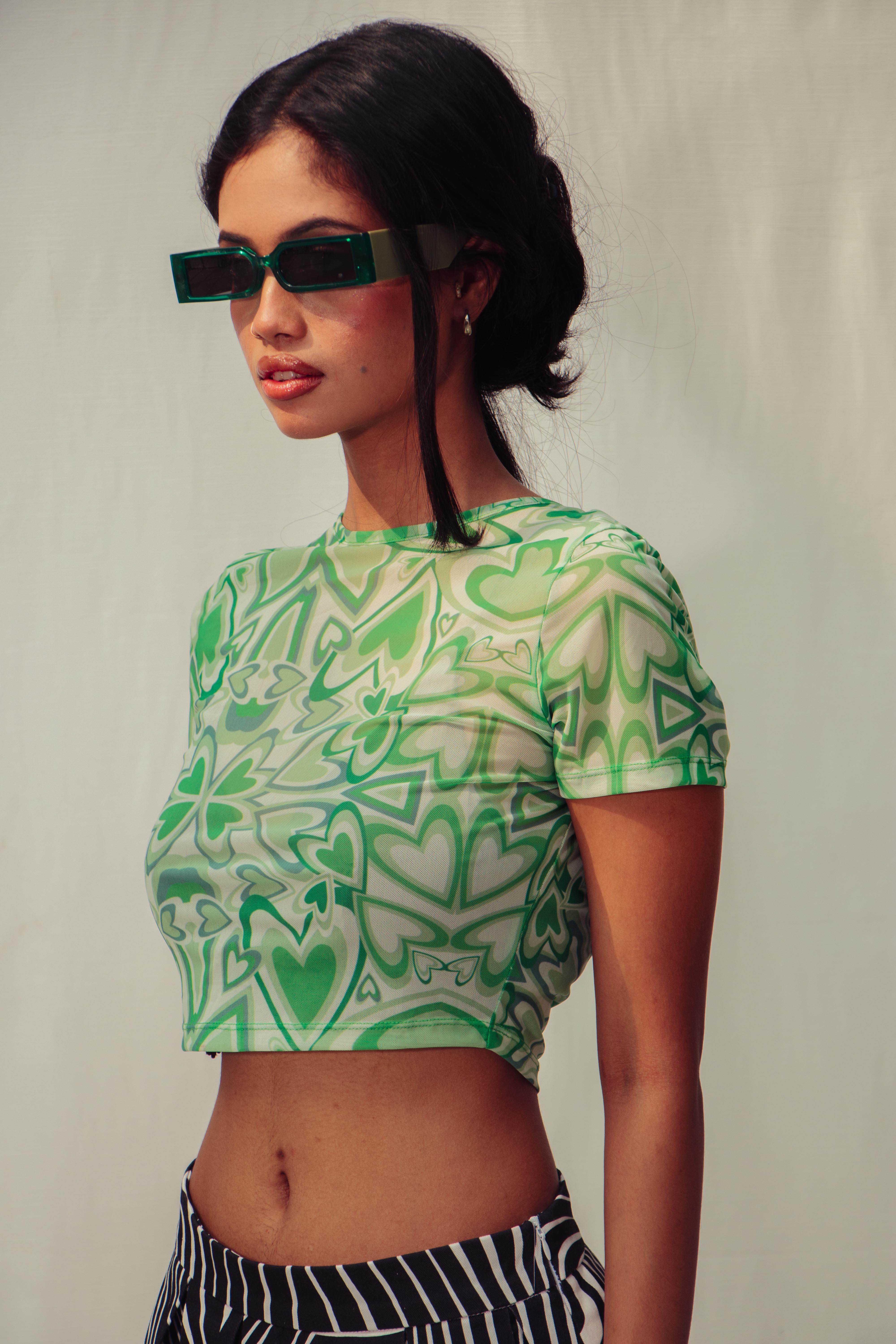 Green Mesh Top - Arka Studio
