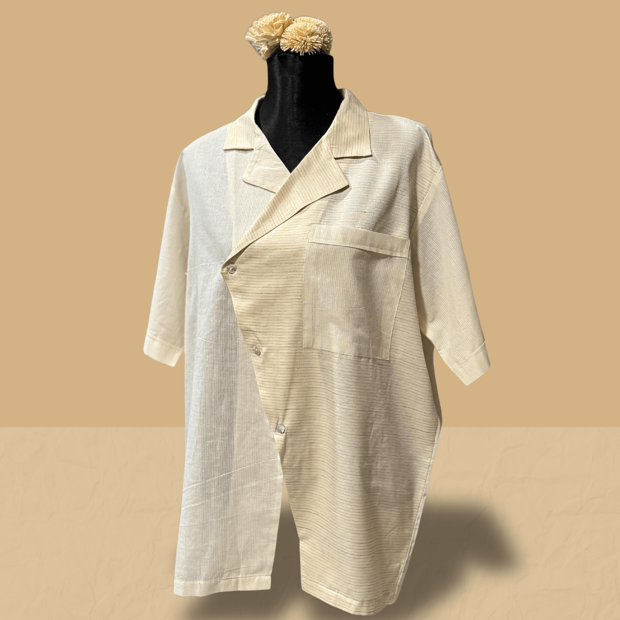 Ivory White Lightweight Men’s Shirt - Arka Studio