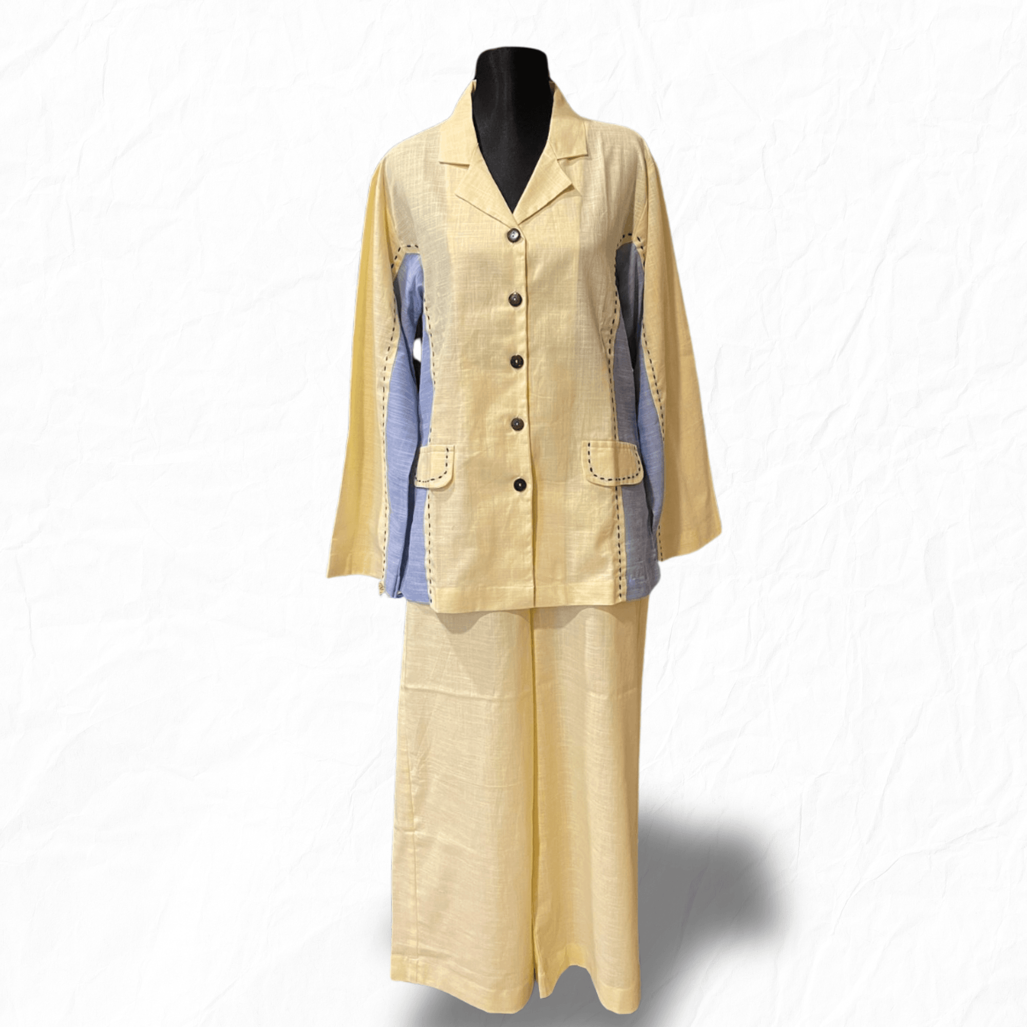 Lemon Yellow Co-Ord Set - Arka Studio