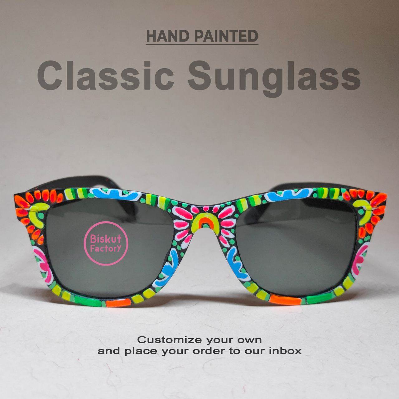 Hand-Painted Classic Sunglasses - Arka Studio