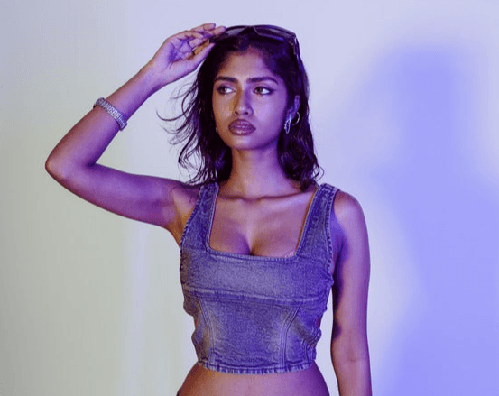 Gray Dune Denim Corset - Arka Studio