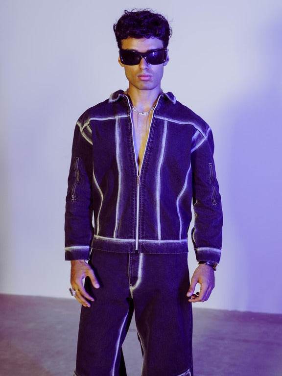 Highlighted Baggy Denim Pant - Arka Studio