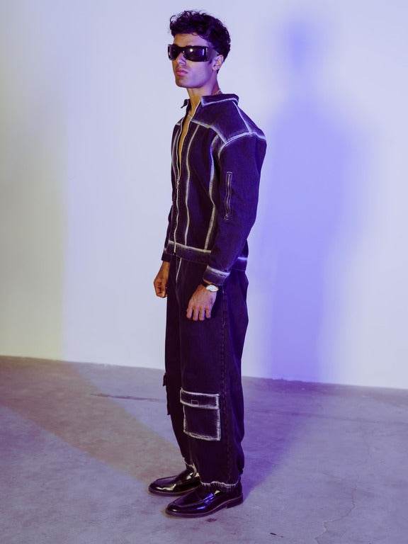 Highlighted Baggy Denim Pant - Arka Studio