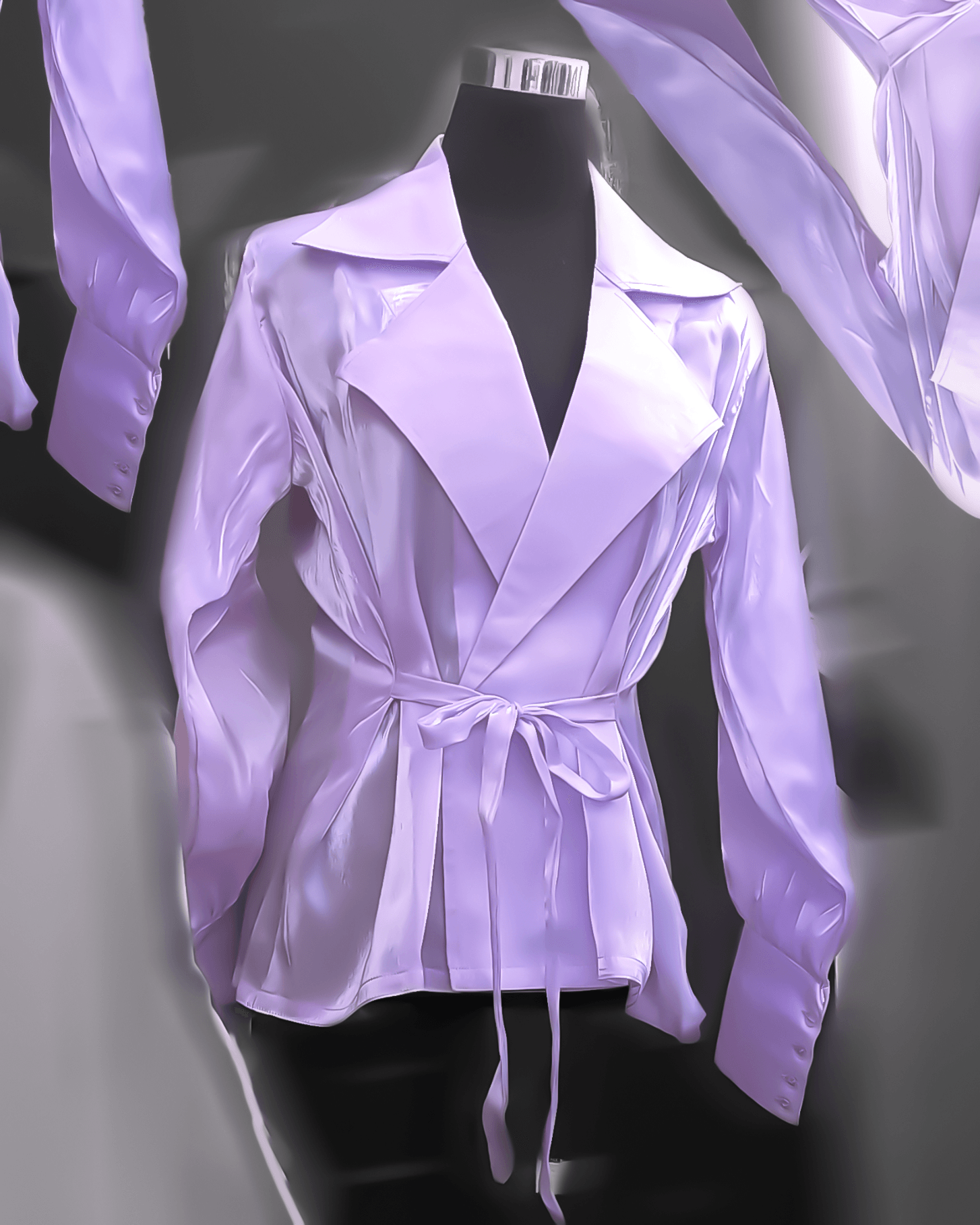 Y2K Lavender Wrap Jacket - Arka Studio