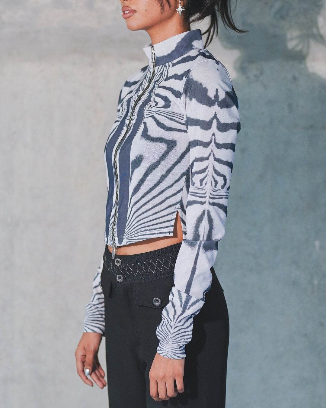 Monochrome Mesh jacket - Arka Studio