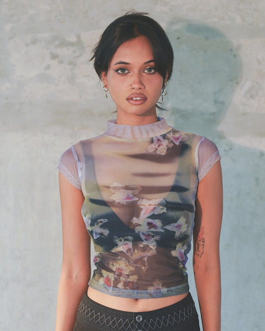 Spring Faerie Mesh Top
