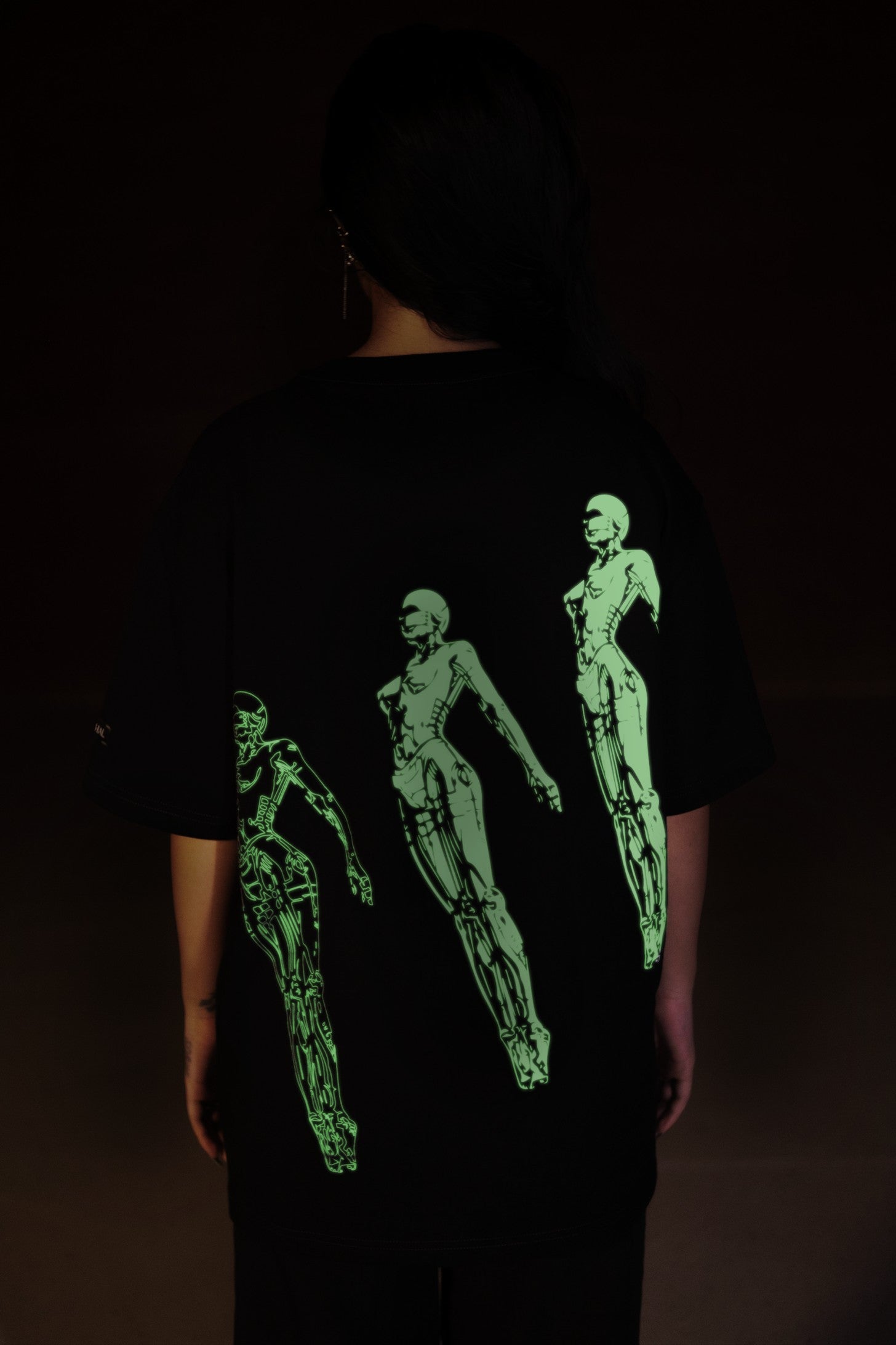 Halloween Capsule : Oversized Space Tee - Glow in the Dark