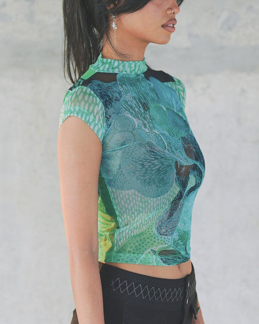 Swamp Faerie Mesh Top