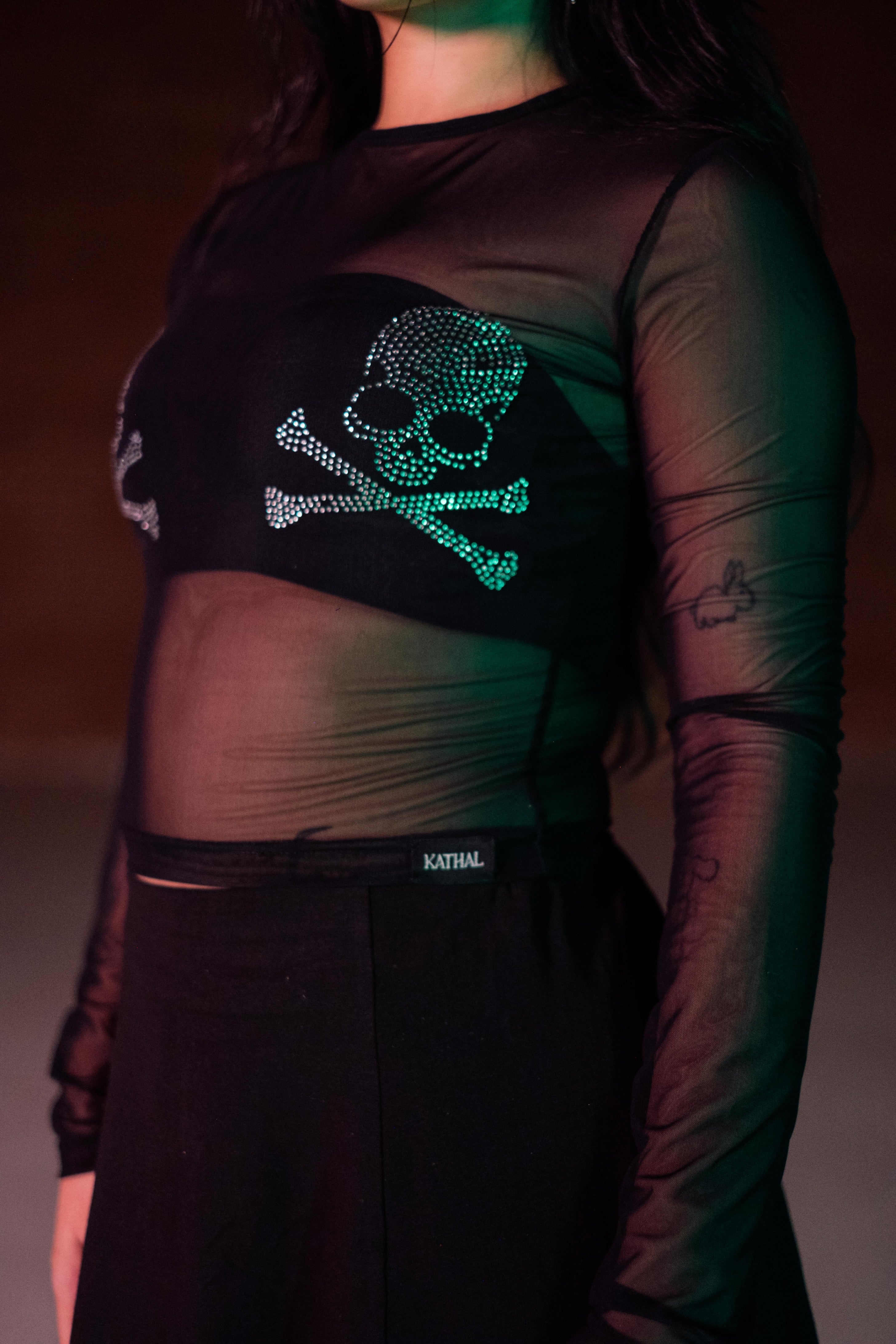 Halloween Capsule : Danger Mesh Top