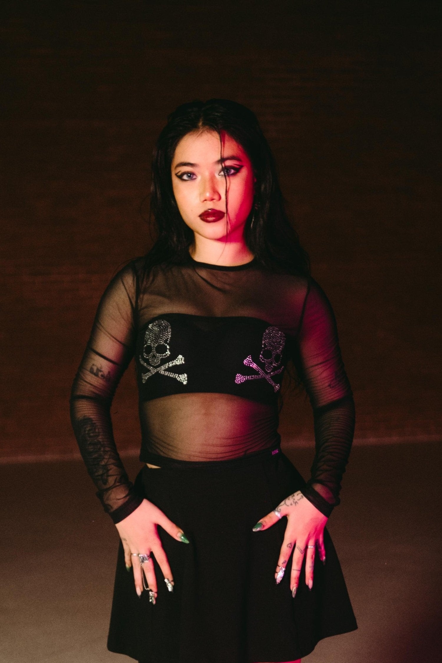 Halloween Capsule : Danger Mesh Top