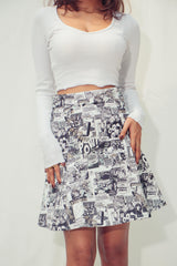 Comic Midi Skirt