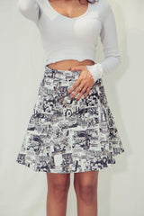 Comic Midi Skirt