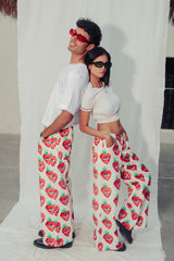 AMI Strawberry Flare Pant