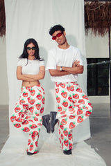 AMI Strawberry Flare Pant