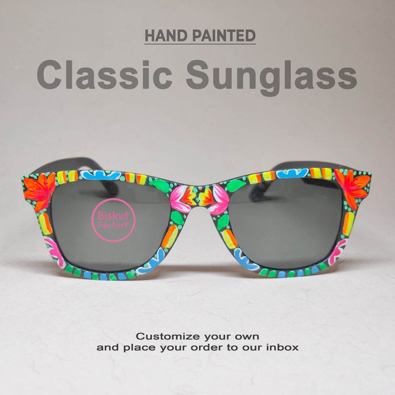 Hand-Painted Classic Sunglasses - Arka Studio