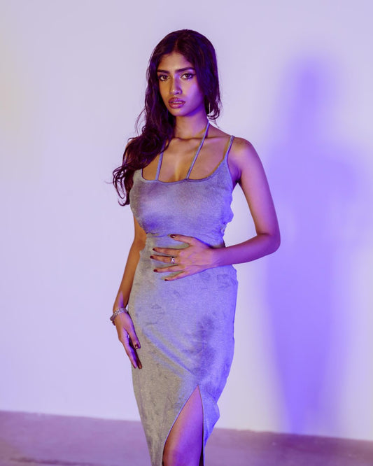 Slate Backless Dress